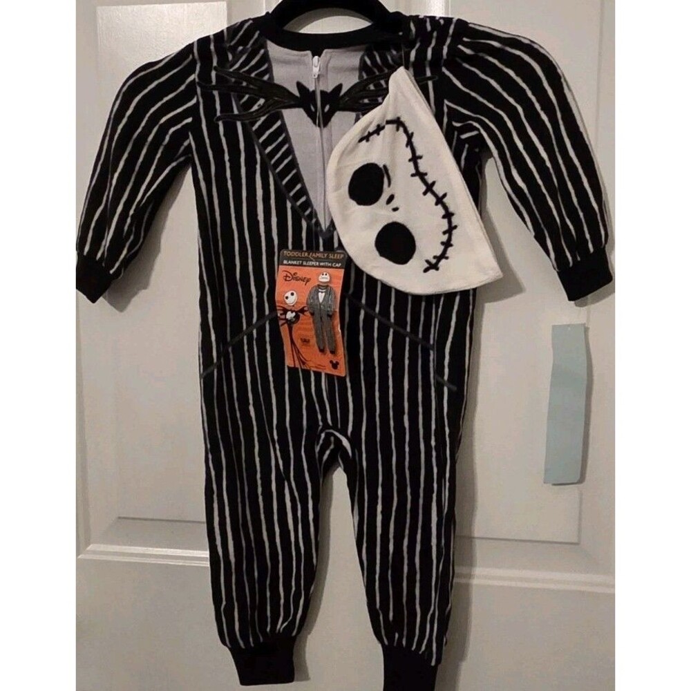 The Nightmare Before Christmas 2t Jack Skellington 2pc Sleeper & Hat PJ